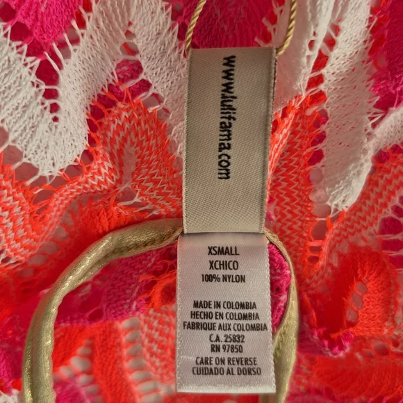 Luli Fama Flamingo Beach Halter Tie Mini Beach Dress Cover-Up - Picture 10 of 15